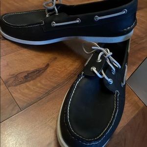 Black Men’s Sperrys, worn once for a wedding!